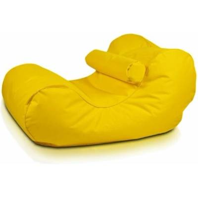 TiaHome Sedací vak Ležadlo XL polyester Žltá
