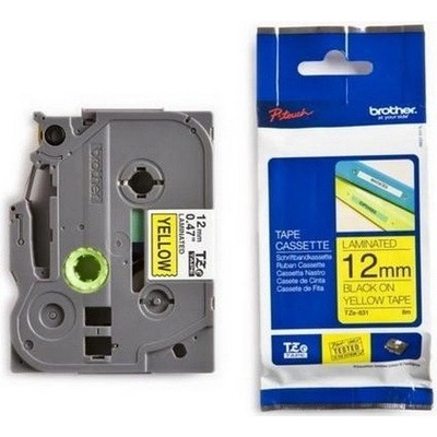 Páska Brother 12mm TZE631, čierna na žltú