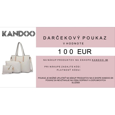Darčekový poukaz v hodnote 100 EUR