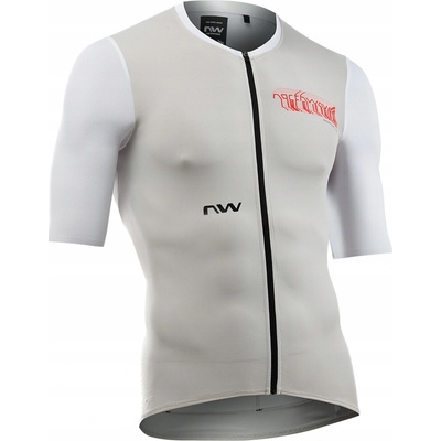 Northwave ESSENCE EVO JERSEY SVETLO ŠEDÁ/BIELA
