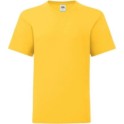 Fruit of the Loom Yellow children's t-shirt in combed cotton oranžová
