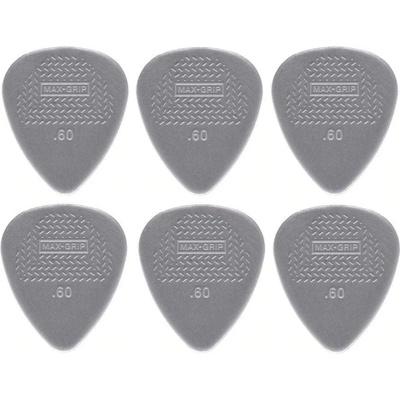 Dunlop 449R 0.60 Max Grip Standard 6 Перце за китара (449R60-6PACK-SET)