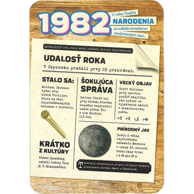 Blahoželanie 1982 - slovensky