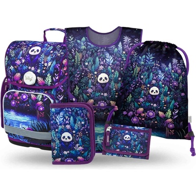 BAAGL 5 SET Školní set Ergo Jungle Panda II