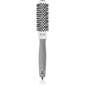 Olivia Garden Expert Shine Wavy Bristles White&Grey Четка за коса průměr 25 mm