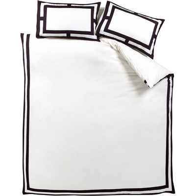 Catherine Lansfield Черно-бял двойно спално бельо 200x200 cm Mono Panel - Catherine Lansfield (BD/59820/W/DQS/CR)
