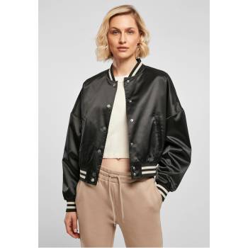 Urban Classics Дамско късо колежанско яке в черен цвят Ladies JacketUB-TB5037-00007 - Черен, размер XL