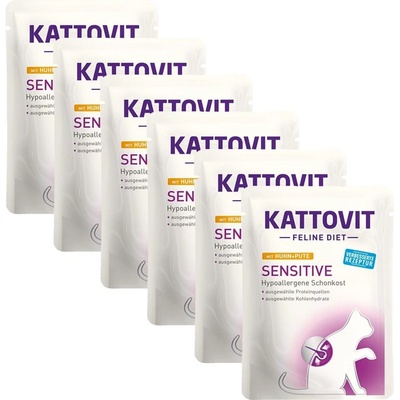 KATTOVIT Sensitive пастет пиле + пуйка 6 x 85 г