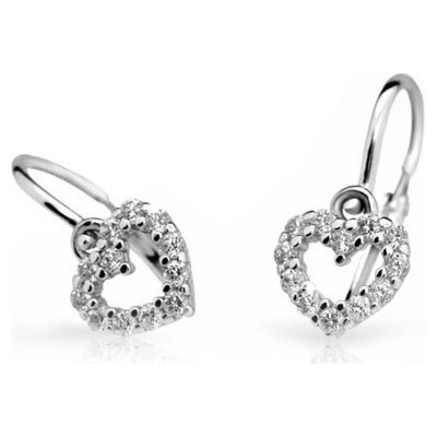 Cutie Jewellery náušničky pro miminko C2157B CZ White