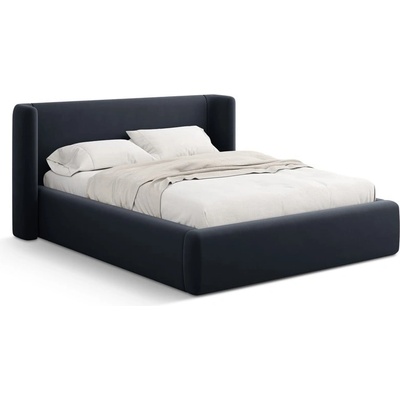Windsor & Co Тъмносиньо двойно легло 180x200 cm тапицирано с място за съхранение с включена подматрачна рамка Jason - Windsor & Co Sofas (WIN_BF180_51_F1_JASON4)