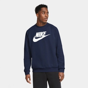 Nike Sportswear fleece Midnight navy / white modrá