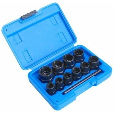 Hlavice 3/8” na poškozené šrouby a matice, velikosti 9-19 mm, sada 10 ks - SATRA S-TS11X – Sleviste.cz
