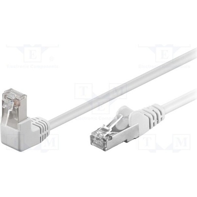 Goobay 94182 Patch F/UTP Kat. 5e; lanko CCA 5m; bílá; 26AWG