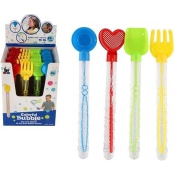 Teddies Bublifuk 70ml trubice 28cm s nářadím na písek plast 4 druhy