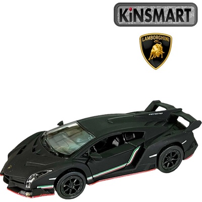 Kinsmart Kovový model Lamborghini Veneno černá 1:36