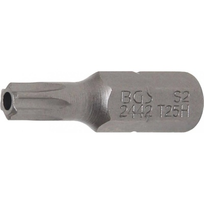Bit technic 6.3 mm 1/4" uchytenie T Star bezpečnostný s dierou pre Torx T25 BGS 2442