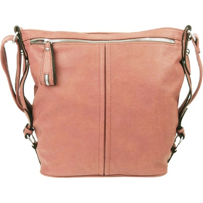 Moderní velká crossbody kabelka 74-MH růžová