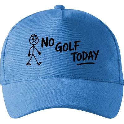 No Golf Today so zahnutým šiltom a mosaznou sponou Svetlomodrá