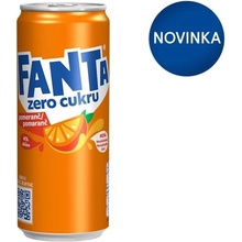 Fanta Zero pomaranč 330 ml