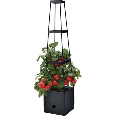 STREND PRO Květináč plastový s opěrnou věží 25×25×105 cm 213982
