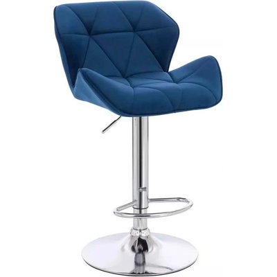 LuxuryForm Design Milano Velur na striebornom tanieri modrá