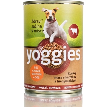 Yoggies hovězí s karotkou a lněným olejem 400 g