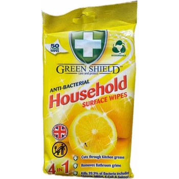 Green Shield Household Surface Wipes 4v1 pro domácnost vlhčené ubrousky 50 ks