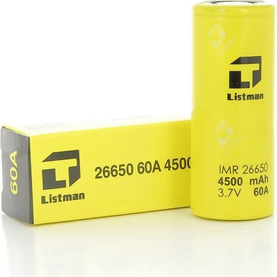 Listman Baterie 26650 60A 4500mAh