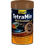 TETRA TetraMin Мини Granules (Тетрамин Мини Гранули) основна храна за всички видове декоративни рибки на бавно потъващи гранули 100 мл