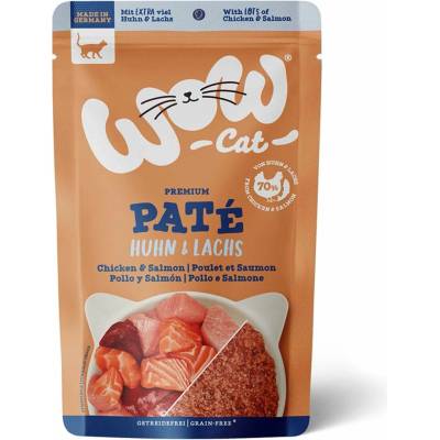 WOW CAT Adult kuře a losos 12 × 125 g