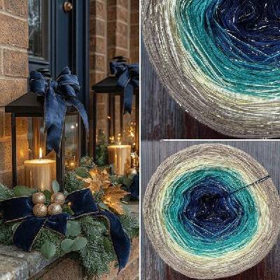 ColorfulLmadeshop Příze Čarovné klbko (3n) 1000m Limited Edition No.179 glitter gold