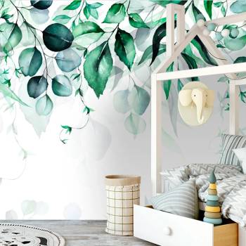 Image 1 of Art Gift Decor Фототапет - Зелени клончета