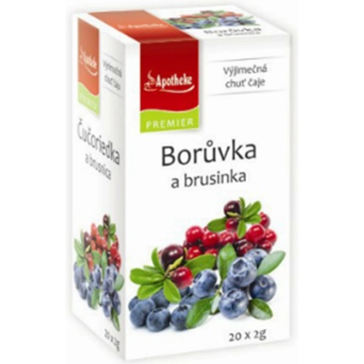 Apotheke Borůvka a brusinka čaj 20 x 2 g