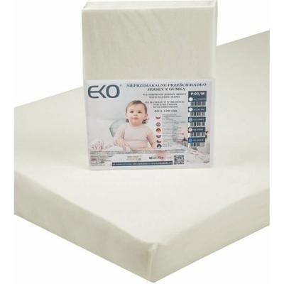 EKO Prestieradlo nepremokavé s gumou žerzej béžová 60x120