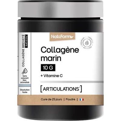 Nat&Form Хидролизиран морски колаген + витамин С 252 g прах | Nat&Form (027243 (NUTR_COLL_ARTI))