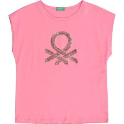 Benetton Тениска розово, размер l