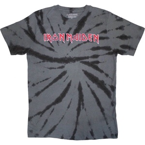 Iron Maiden Logo (Wash Collection) Charcoal Grey M Риза (IMTEE177MDD02)