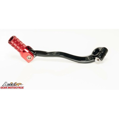 ACCEL páka řazení HONDA CRF 250R 04-09, CRF 250X 04-17 hliníková barva černá, koncovka červená