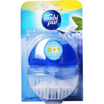 Ambi Pur ароматизатор за тоалетна чиния 55мл, Fresh water & mint