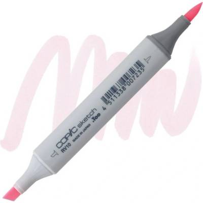 Lihová fixa COPIC Sketch oboustranná Brush & Chisel, Pale pink (RV10)
