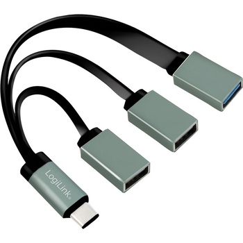 LogiLink USB-C хъб, 2x USB 2.0 AF + 1x USB 3.0 AF