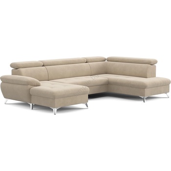 COTTA Разтегателен ъглов диван catania u с ракла, десен, бежов (ct0003)