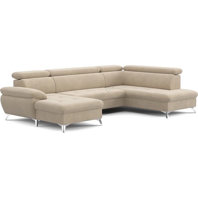 COTTA Разтегателен ъглов диван catania u с ракла, десен, бежов (ct0003)