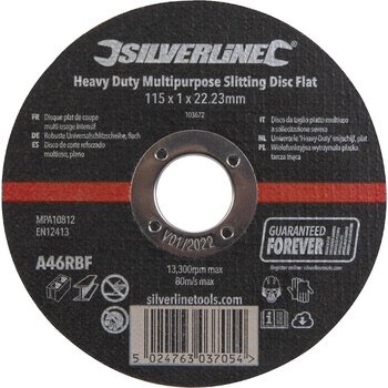 SilverlineŘezací kotouč plochý 115 × 1 × 22,23 mm 103672