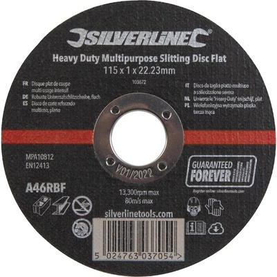 SilverlineŘezací kotouč plochý 115 × 1 × 22,23 mm 103672