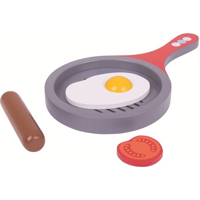 Bigjigs Toys pánvička se snídaní