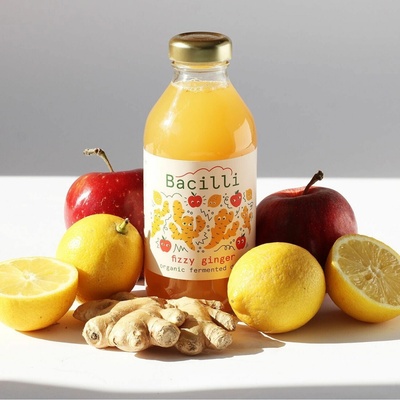 Bacilli Bio fermentovaná limonada fizzy ginger 330 ml
