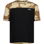 Mons Royale Фланелка с къс ръкав за колоездене Mons Royale Diversion Merino Bike Jersey S/S Cycling jersey - MR Grunge / Black (056-3548-0512)