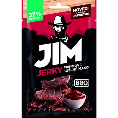 JIM JERKY hovädzie s príchuťou BBQ 23 g