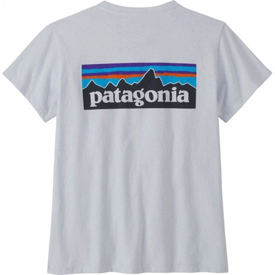 PATAGONIA Women's P-6 Logo Responsibili-Tee White